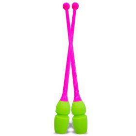 Masha clubs 40.50 cm Color: Fluorescent pink-Lime green