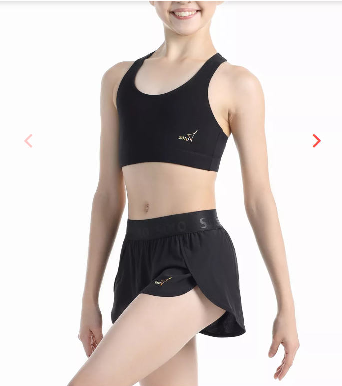 Short Tank Top Solo s. 30 (122-128) Cotton col. Black RG401.107-30 Short Tank Top Solo Cotton col. Black RG401 - Image 1