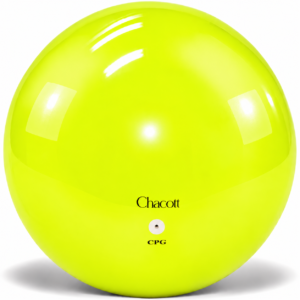 Тренировъчна топка Chacott Practice Yellow 17 см за художествена гимнастика – жълт цвят