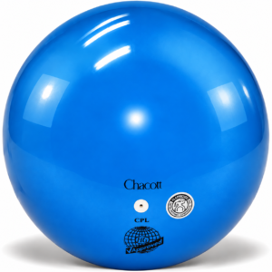 Топка Chacott Blue 18,5 см FIG за художествена гимнастика – синя състезателна топка