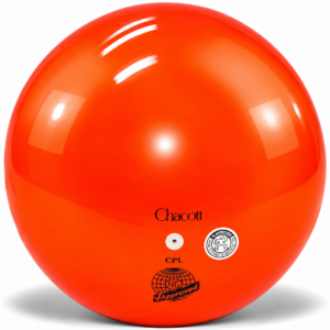 Топка Chacott Orange 18,5 см FIG за художествена гимнастика – оранжева състезателна топка