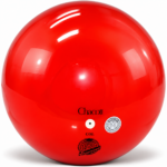 Топка Chacott Red 18,5 см FIG за художествена гимнастика – червена гланцова топка