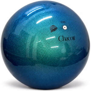 Топка Chacott Glossy Blue 18,5 см FIG – синя гланцова топка за художествена гимнастика, цвят 725
