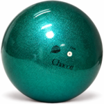 Топка Chacott Jewelry Emerald Green 18,5 см FIG – изумруденозелена състезателна топка с блестящо покритие, цвят 537