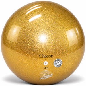 Топка Chacott Jewelry Gold 18,5 см FIG – златиста топка с блестящо покритие за художествена гимнастика