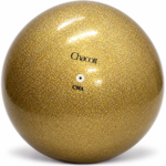 Топка Chacott Practice Jewelry Gold 17 см – златиста тренировъчна топка за художествена гимнастика с блестящо покритие