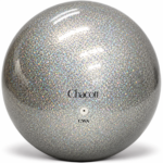 Топка Chacott Practice Jewelry Silver 17 см за художествена гимнастика – сребриста с блестящо покритие