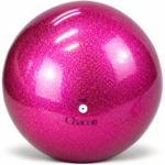 Топка Chacott Practice Prism Azalea 17 см – розова тренировъчна топка за художествена гимнастика с преливащ блясък, цвят 644