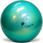 Топка Chacott Prism Aqua Green 18,5 см FIG – състезателна топка за художествена гимнастика, цвят 631, преливащо покритие