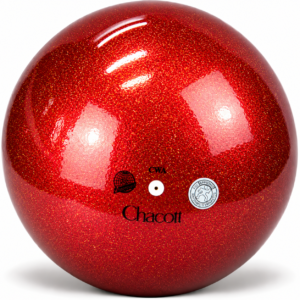 Топка Chacott Prism Grenadine 18,5 см FIG – състезателна топка за художествена гимнастика в цвят 656 с преливащо покритие