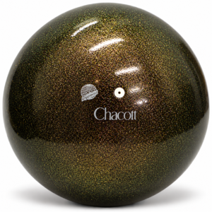 Топка Chacott Shiny Sepia 18,5 см FIG – кафява топка за художествена гимнастика, цвят 618