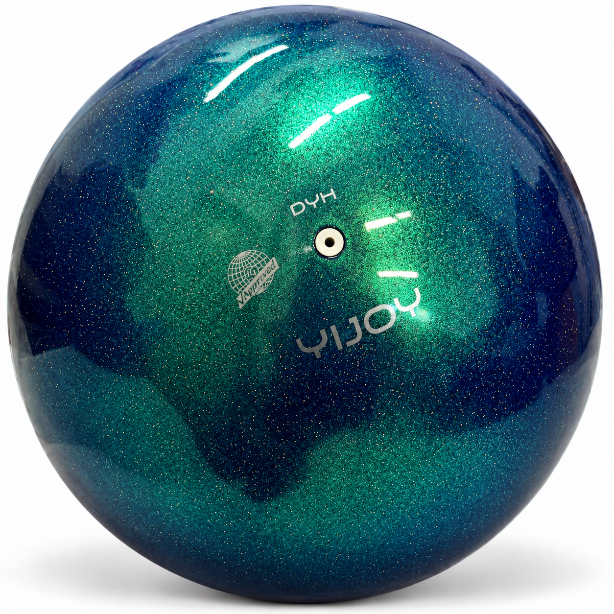 Ball Yijoy mod. Chameleon 18,5cm FIG col. Blue Топка за художествена гимнастика YIJOY Chameleon Blue 18,5 см FIG – синя с хамелеоново покритие