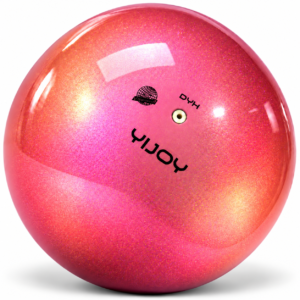 Топка за художествена гимнастика YIJOY Chameleon Pink 18,5 см FIG – розова с хамелеоново покритие