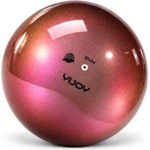 Топка за художествена гимнастика YIJOY Chameleon Red-Pink 18,5 см FIG – червено-розова