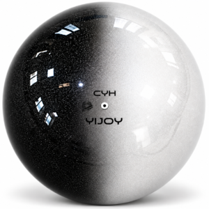 Топка за художествена гимнастика YIJOY Double 18,5 см FIG – Black-White, черно-бяла