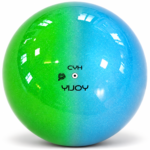 Топка за художествена гимнастика YIJOY Double 18,5 см FIG – Blue-Green, синьо-зелена