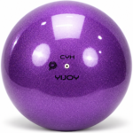 Топка за художествена гимнастика YIJOY Pearl Dark Purple 18,5 см FIG – тъмнолилава с перлено покритие