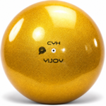 Топка за художествена гимнастика YIJOY Pearl Gold 18,5 см FIG – златиста с перлено покритие