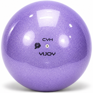 Топка за художествена гимнастика YIJOY Pearl Light Purple 18,5 см FIG – светлолилава с перлено покритие