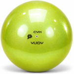 Топка за художествена гимнастика YIJOY Pearl Yellow 18,5 см FIG – жълта с перлено покритие